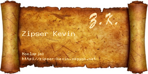 Zipser Kevin névjegykártya